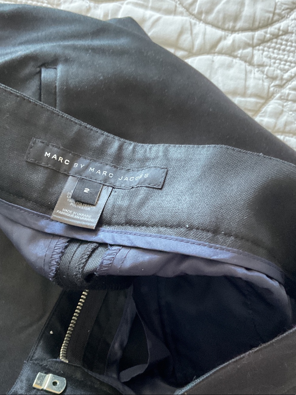 Marc By Marc Jacobs Black Wide-Leg Pants - Picture 3 of 3